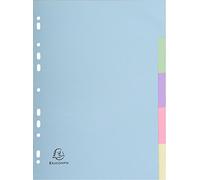Exacompta Exacompta Forever Recycled Divider 5 Part A4 170gsm Card Assorted Colo