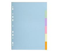 Exacompta Exacompta Forever Recycled Divider 6 Part A4 170gsm Card Assorted Colo