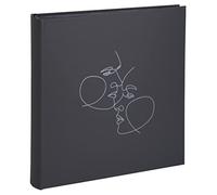 Exacompta - Ref. 16078E - ART book photo album - 300 photos - 60 black pages - size 29 x 32 cm - matte black imitation leather cover with shiny marking