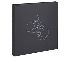 Exacompta - Ref. 16078E - ART book photo album - 300 photos - 60 black pages - size 29 x 32 cm - matte black imitation leather cover with shiny marking