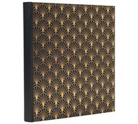 Exacompta - Ref 16095E - NeoDeco book photo album - 300 photos - 60 black pages - format 29 x 32 cm - cardboard cover covered with black textured paper with glossy effect