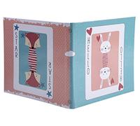 Exacompta - Ref. 16115E - 1 Photo album book 30 white pages - Format 25x25cm - GAME CARD - printed paper cover with glossy lamination in pink/blue colour