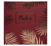 Exacompta - Ref 16308E - Palma Wirebound Photo Album - 320 x 220mm in SIze, 50 Black Pages, Holds Up To 100 Photos - Suitable for Scrapbooking - Red Cover