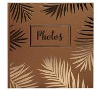Exacompta - Ref 16309E - Palma Wirebound Photo Album - 320 x 220mm in SIze, 50 Black Card Pages, Holds Up To 100 Photos - Suitable for Scrapbooking - Gold Cover