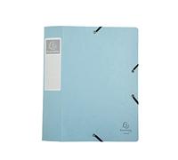Exacompta - Ref. 16460E - 1 CARTOBOX filing box with rubber bands - delivered flat - 6 cm spine - in glossy Aquarel card - dimensions 25 x 33 cm - for A4 - random colour