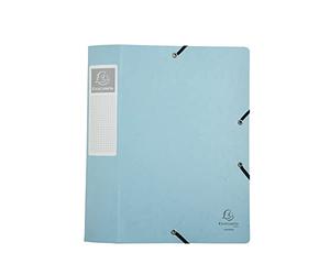 Exacompta - Ref. 16460E - 1 CARTOBOX filing box with rubber bands - delivered flat - 6 cm spine - in glossy Aquarel card - dimensions 25 x 33 cm - for A4 - random colour