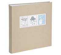 Exacompta - Ref. 16548E - SWEET book photo album - 300 photos - 60 blank pages - size 29 x 32 cm - wildlife tinted paper cover - personalization window, Brown