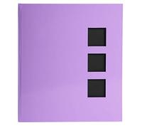 Exacompta Pastel Photo Album Mauve 60 Black Pages Holds Up To 300 Photos