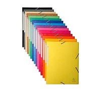 Exacompta 3 Flap Folder 17100H A4 Assorted 425gsm Pressboard 24x32cm Pack of 50