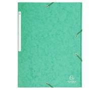 Exacompta 3 Flap Folder 17103H A4 Green 425gsm Pressboard 24x32cm Pack of 25
