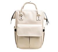 EXACOMPTA - Ref 17532E - Exactive computer backpack - beige PU - two side pockets on the outside - one zip pocket - padded inside pocket for PCs up to 15" - loop on the back
