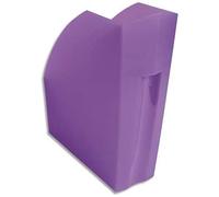 Exacompta - Ref 18019D - Magazine File - 292 x 110 x 320mm in Size, Suitable for A4+ Documents, Stable, Large Storage Capacity, Conical Shape for Handling - Purple