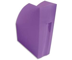 Exacompta - Ref 18019D - Magazine File - 292 x 110 x 320mm in Size, Suitable for A4+ Documents, Stable, Large Storage Capacity, Conical Shape for Handling - Purple