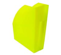 Exacompta - Ref 18081D - Magazine File - 292 x 110 x 320mm in Size, Suitable for A4+ Documents, Stable, Large Storage Capacity, Conical Shape for Handling - Lime Green
