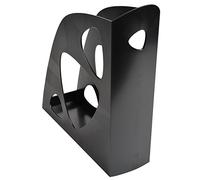 Exacompta - Ref 181014D - ECOBlack Ecomag Magazine File - 248 x 77 x 257mm in Size, Suitable for Storing A4+ Documents, Finger Hole For Removal - Black (Pack of 10)