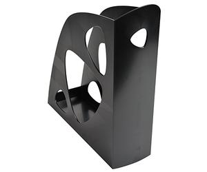 Exacompta - Ref 181014D - ECOBlack Ecomag Magazine File - 248 x 77 x 257mm in Size, Suitable for Storing A4+ Documents, Finger Hole For Removal - Black (Pack of 10)