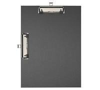 Exacompta - Ref. 18271E - 1 Coated paper double clip clipboard - Size 23x32cm for A4 - Black