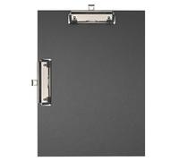 Exacompta - Ref 18271E - Box of 10 Double clipboard Clips - Wall Hanging System for Horizontal and Vertical use - Dimensions: 23 x 32 cm for A4 documents - Black