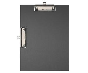 Exacompta - Ref 18271E - Box of 10 Double clipboard Clips - Wall Hanging System for Horizontal and Vertical use - Dimensions: 23 x 32 cm for A4 documents - Black