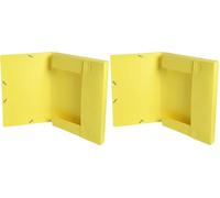 Exacompta - Ref. 18500H - 1 CARTOBOX Filing Box with Rubber Bands - Delivered Flat - 2.5 cm Spine - Glossy Card 5/10th - 400g/m² - Dimensions 25x33cm - A4 File Format - 13 Assorted Colors (Pack of 2)