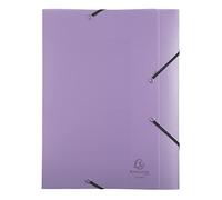 Exacompta - Ref. 18570E - 1 CARTOBOX filing box with rubber bands - delivered flat - 2.5 cm spine - in pastel Chromaline polypropylene - dimensions 25 x 33 cm - for A4 - random colour