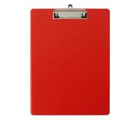 Exacompta - Ref 19295E - Box of 10 clipboards with Plastic Pocket on the Back - Wall Hanging System - Size: 23 cm x 32 cm for A4 Size documents - Red