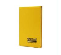Exacompta - Ref 2042Z - Chartwell - Dimensions Casebound Survey Book - 106 x 165mm in Size, Lined Rulings, Numbered Sheets - Suitable for Use Outdoors & in Wet Conditions - Yellow