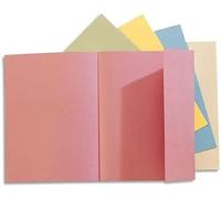 Exacompta - Ref 210012E - Rocks Square Cut Folder - 240 x 320mm in Size, Suitable for Holding A4 Documents, 210gsm Coloured Card - Red Colour (Pack of 100)