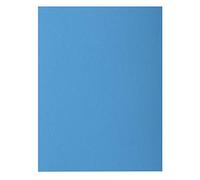 Exacompta - Ref 210019E - Rocks Square Cut Folder - 240 x 320mm in Size, Suitable for Holding A4 Documents, 210gsm Coloured Card - Blue Colour (Pack of 100)