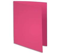 Exacompta - Ref 210020E - Rocks Square Cut Folder - 240 x 320mm in Size, Suitable for Holding A4 Documents, 210gsm Coloured Card - Pink Colour (Pack of 100)