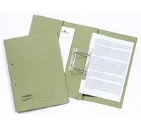 Exacompta Guildhall Transfer Spiral Pocket File Foolscap Green Pack 25