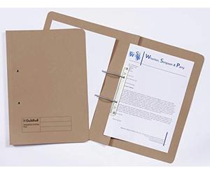 Exacompta - Ref 211/7001Z - Guildhall - Spiral File, 355 x 250mm, 420gsm Durable Heavyweight Sprint Manilla, Suitable for Foolscap Documents - Buff, Pack of 25