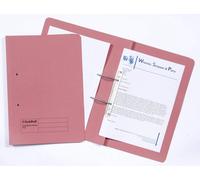 Exacompta Guildhall Heavyweight Transfer Spiral File 420gsm Foolscap Pink (Pack of 25) 211/7006