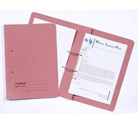 Exacompta - Ref 211/7006Z - Guildhall - Spiral File, 355 x 250mm, 420gsm Durable Heavyweight Sprint Manilla, Suitable for Foolscap Documents - Pink, Pack of 25