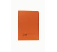Exacompta - Ref 211/9063Z - Guildhall - Pocket Spiral File, 325 x 357mm, 315gsm Heavyweight Manilla, A4 & Foolscap, Right Hand Pocket, Blue Angel Certified - Orange, Pack of 25