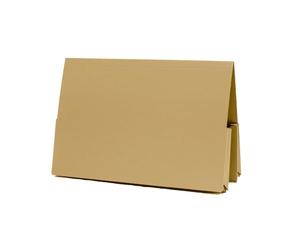 Exacompta - Ref 214-BUFZ - Guildhall - Double Pocket Legal Wallet, 315gsm Premium Quality Heavyweight Manilla, A4 & Foolscap, Blue Angel Certified - Buff, Pack of 25