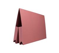 Exacompta - Ref 214-REDZ - Guildhall - Double Pocket Legal Wallet, 250 x 355mm, 315gsm Premium Heavyweight Manilla, Holds A4 & Foolscap Documents - Red, Pack of 25