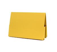 Exacompta - Ref 214-YLWZ - Guildhall - Double Pocket Legal Wallet, 250 x 355mm, 315gsm Premium Heavyweight Manilla, Holds A4 & Foolscap Documents - Yellow, Pack of 25