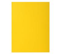 Exacompta - Ref 216011E - Box of 5 Packs of 50 Rigid folders with 2 Rock''S Flaps 210 g/m² - Bright Colours - PEFC™ Certified folders - Size 24 x 32 cm for A4 Size - Lemon Yellow