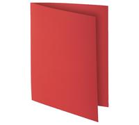 Exacompta - Ref 217112E - Box of 10 Packs of 10 Rock''S Rigid folders 210 g/m2 in Bright Colours - PEFC Certified folders - Size 24 x 32 cm for A4 Size - Colour red