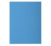 Exacompta - Ref 217119E - Rocks Square Cut Folder - 240 x 320mm in Size, Suitable for Holding A4 Documents, 210gsm Coloured Card - Blue Colour (Pack of 10)