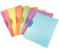 Exacompta - Ref 218000E - Rocks Collection - 1-Flap Folder - 240 x 320mm in Size, Suitable for A4 Documents, 210gsm Material, Single Fold-Over Flap - Assorted Colours (Pack of 50)