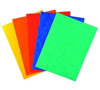 Exacompta - Ref 220000E - Square Cut Document Folders - 240 x 320mm in Size, Suitable for Storing A4 Documents, 225gsm Premium Pressboard - Assorted Colours (Pack of 25)