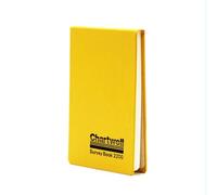 Exacompta - Ref 2200Z - Chartwell Casebound Field Survey Book - 106 x 165mm in Size, Excellent Strength When Wet, Ideal for Use Outside, Plain (No Rulings), Yellow