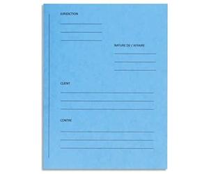 Exacompta - Ref 220102E - Nature Future Pre-Printed Square Cut Folders - 250 x 320mm in Size, Suitable for A4 Documents, 265gsm Glossy Card - Turquoise (Pack of 25) - French Text