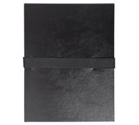 Exacompta - Ref 2641E - Balacron Expandable Folder - 240 x 320mm in Size, Suitable for Holding A4 Documents, Wrap-Around Strap, Holds Up To 1500 Sheets - Black