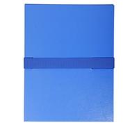 Exacompta - Ref 2642E - Balacron Expandable Folder - 240 x 320mm in Size, Suitable for Holding A4 Documents, Wrap-Around Strap, Holds Up To 1500 Sheets - Blue