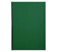 Exacompta - Ref 2798C - Forever Collection - Recycled Rigid Presentation Covers - A4 (210 x 297mm), Leather Grain Effect, 270gsm Rigid Card - Dark Green (Pack of 100)