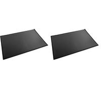 Exacompta - Ref. 29781E - 1 Kreacover Desk pad in Rigid Cardboard - Customizable - Front and Back in PVC to Withstand Daily use - Mouse pad - Black Colour - Delivered Flat (Pack of 2)