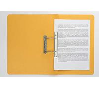 Exacompta - Ref 3006Z - Europa - Spiral File, 350 x 250mm, 300 Micron Hardwearing Mottled Pressboard, Holds 150 Sheets of A4 Paper, Spring Mechanism - Yellow, Pack of 25